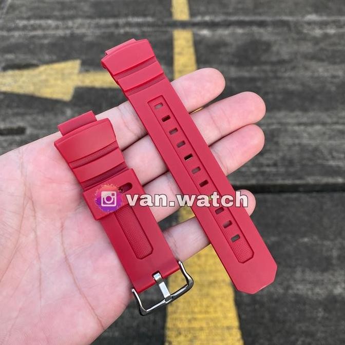 Baru Strap Casio Gshock AW 591 / AW591 Merah Aftermarket