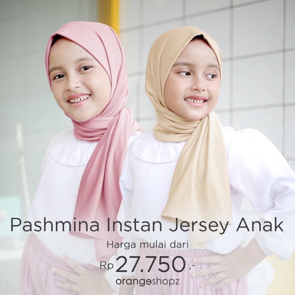 Kif Pashmina Instan Anak Jersey Premium Lebanon By Orangeshopz