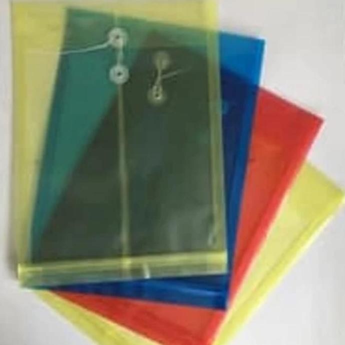 

New Map Plastik Tali Folio Transparan Satu Lusin