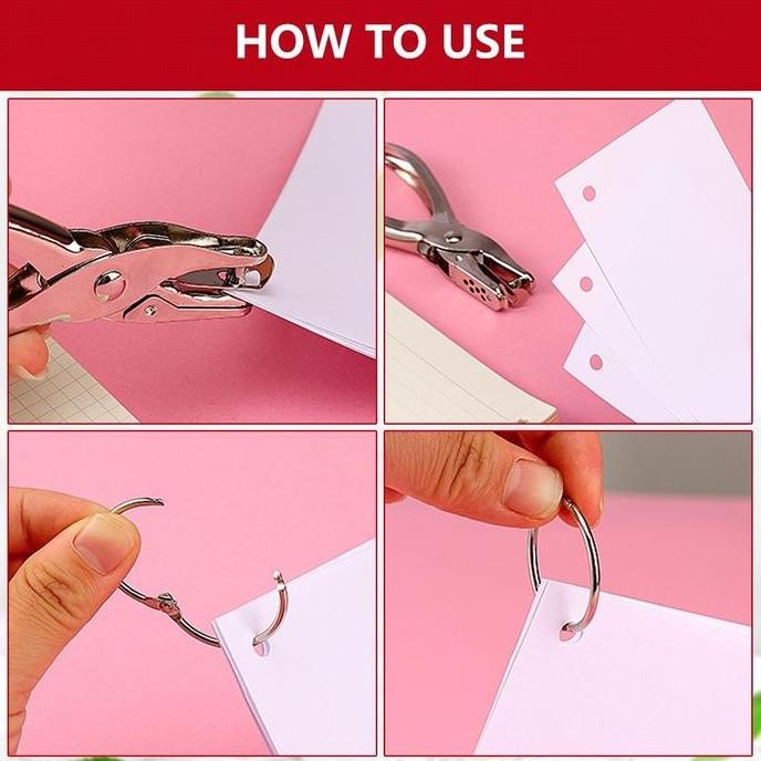 

New 100PCS Ring Binder Buka Tutup 25-35mm 1 inci dengan Sampel Buku Ring