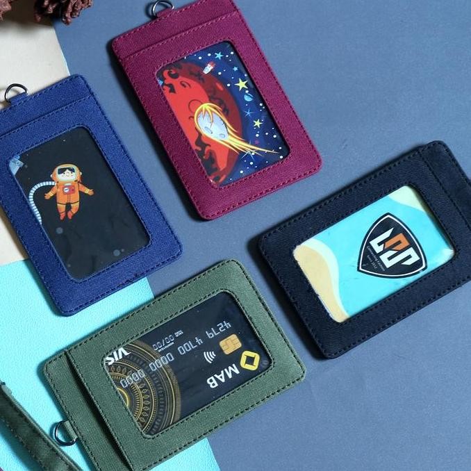 

New Name Tag Id Card Holder Polos Gantungan Dompet ID Water Resistance