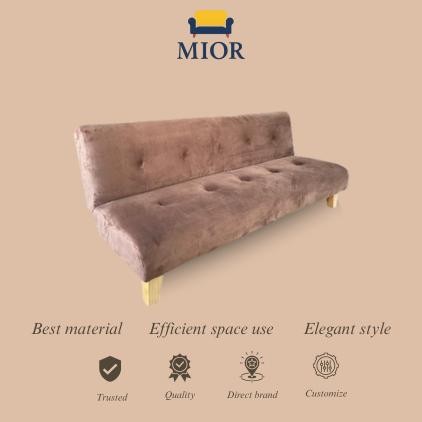 Sofa Bed Lipat / Sofa Minimalis / Sofa TV / Type Pudan Yelvo Coklat