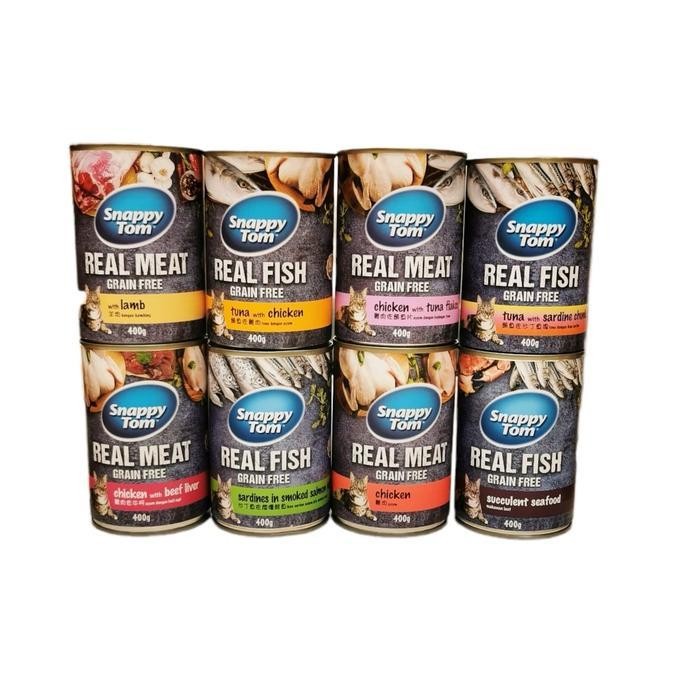 

DMS Makanan Kucing Snappy Tom kaleng 400gr makanan basah kucing wet food
