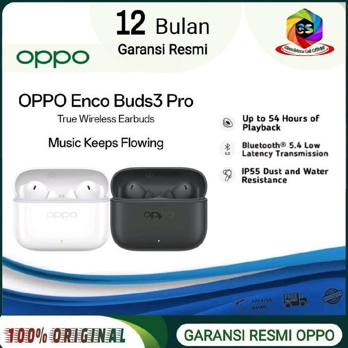 OPPO Enco Buds3 Pro - OPPO Enco Buds 3 Pro True Wireless Earbuds ORIGINAL GARANSI RESMI