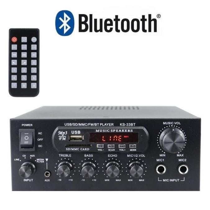 Kerndy Bluetooth EQ Audio Amplifier Home Theater FM 1000W-KS-33BT