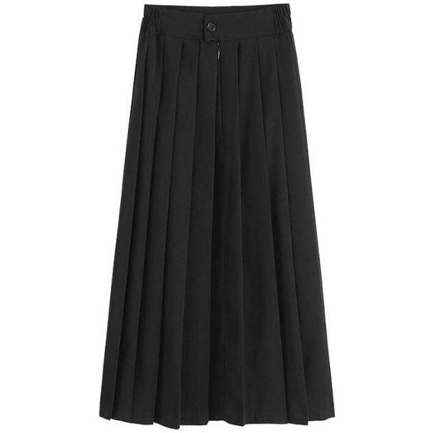 (Expert) Rok Panjang Plisir/Plisket/Lipit Hitam SD