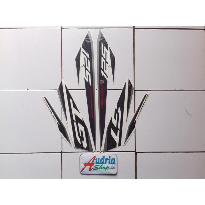 READY STRIPING STIKER MOTOR YAMAHA MIO SOUL GT 125 2016 PUTIH