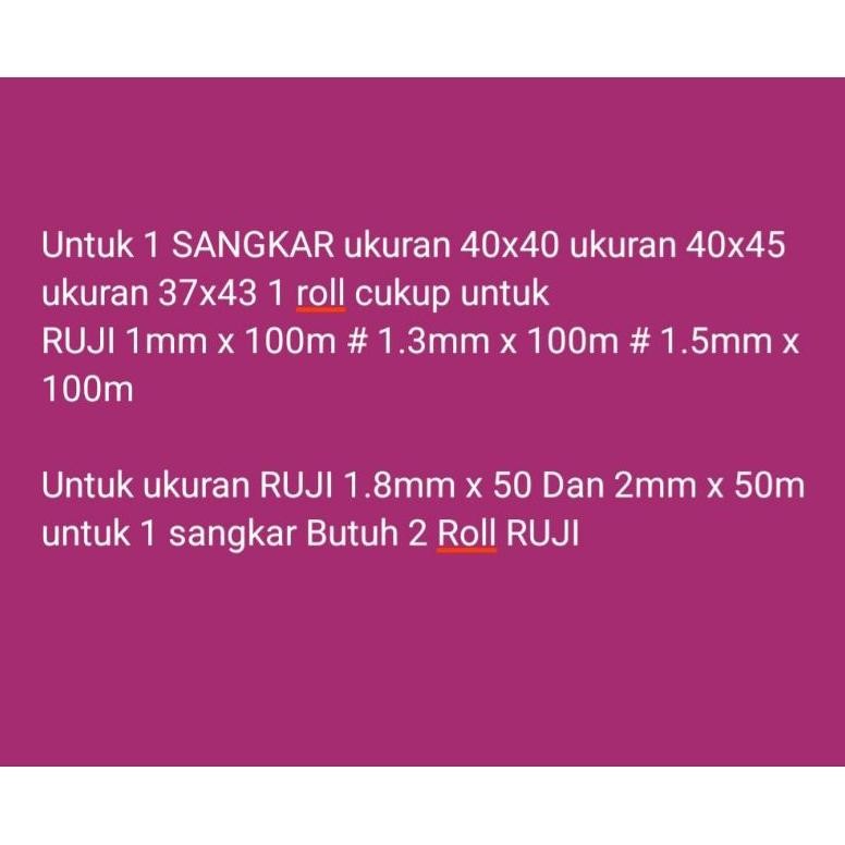 PJJ-1621 yl-24 Jeruji Ruji Fiber Sangkar Import 1mm | Ruji Fiber 1 3mm | Ruji Fiber 1 5mm | Jeruji F
