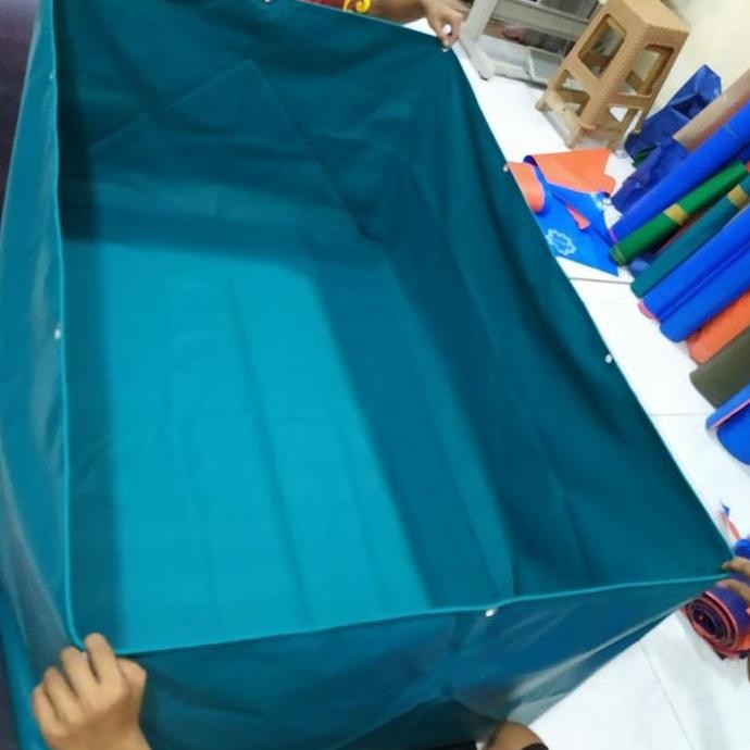 kolam terpal kotak ukr 3x1x50. orchid