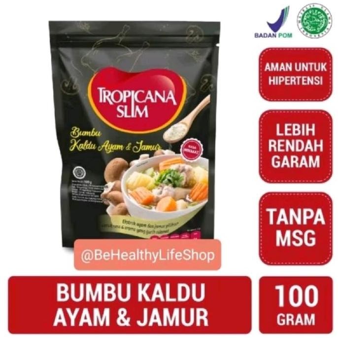 

Tropicana Slim Bumbu Kaldu Ayam dan Jamur 100 gr