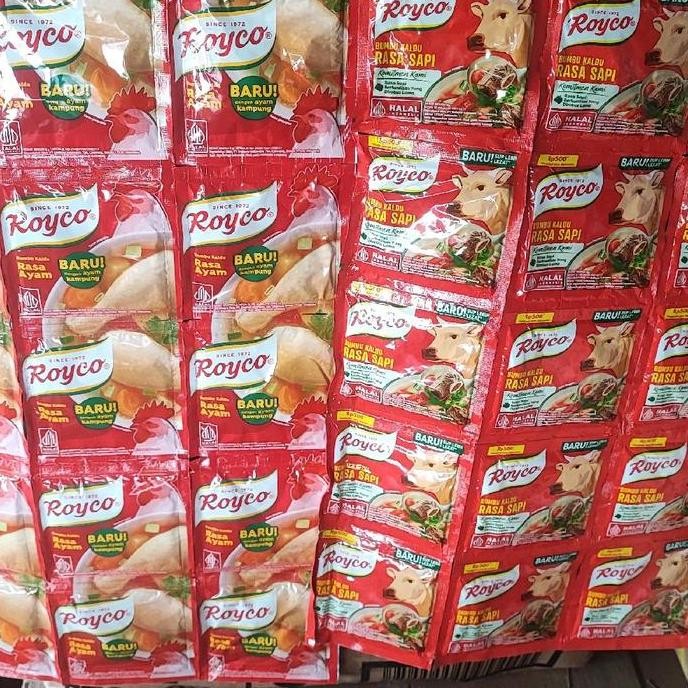 

6 renteng (72sachet) ROYCO ayam dan sapi kemasan 500