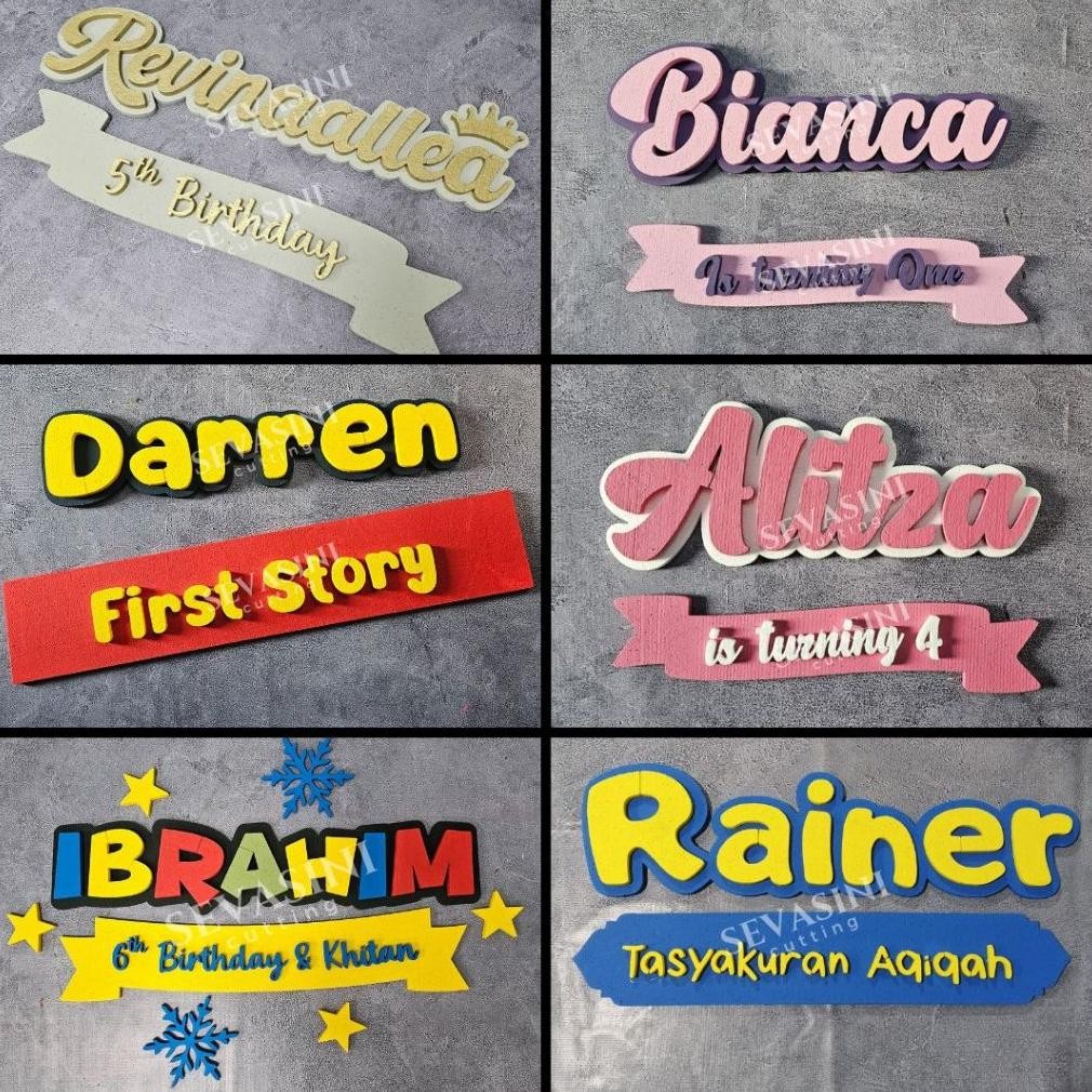 

EXPRESS 4 Jam Jadi- Nama dan Pita Styrofoam untuk Dekorasi Acara- Bisa Request