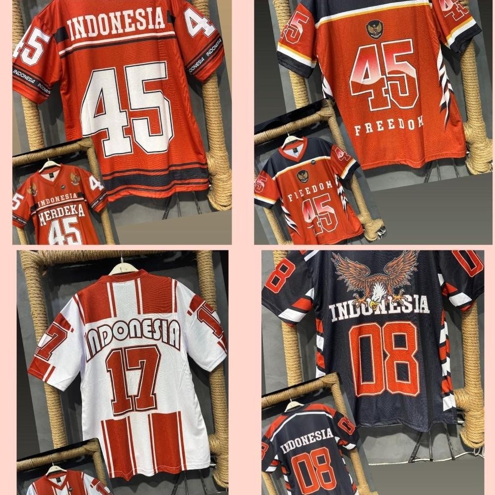 [Dewasa] Jersey /Kaos 17 Agustusan/Kemerdekaan