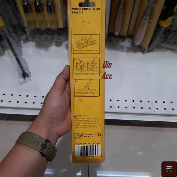 KRISBOW Wood Chisel Pahat Kayu 19 Mm LRWC19