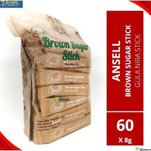 

BROWN SUGAR STICK ANSELL / GULA MERAH / COCONUT SUGAR STICK 60 X 8 GR