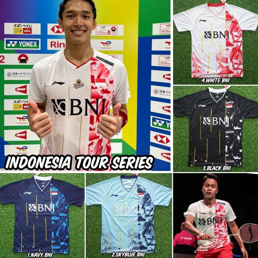 (Terbaru) Baju Badminton/Bulutangkis JOJO Indonesia Tour 2022 (Terlaris)