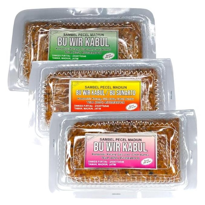 

Sambal Pecel Madiun BU WIR KABUL Sambel Kacang Bumbu Kacang Siap Makan