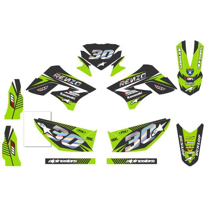Decal Klx 150 Stiker Motor Sticker Klx 150 s Striping Klx 150 D-A1-265