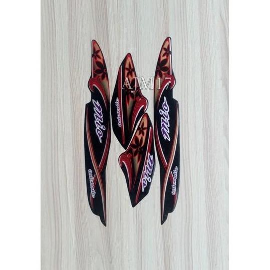 TERBARU STIKER STRIPING MIO 2004 SPORTY HITAM