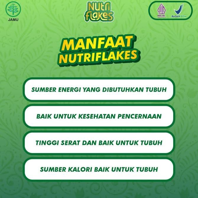 

Nutriflakes 3 Box - Sereal Umbi Garut Redakan Maag Gerd | Bpom Halal 280Gr Asli