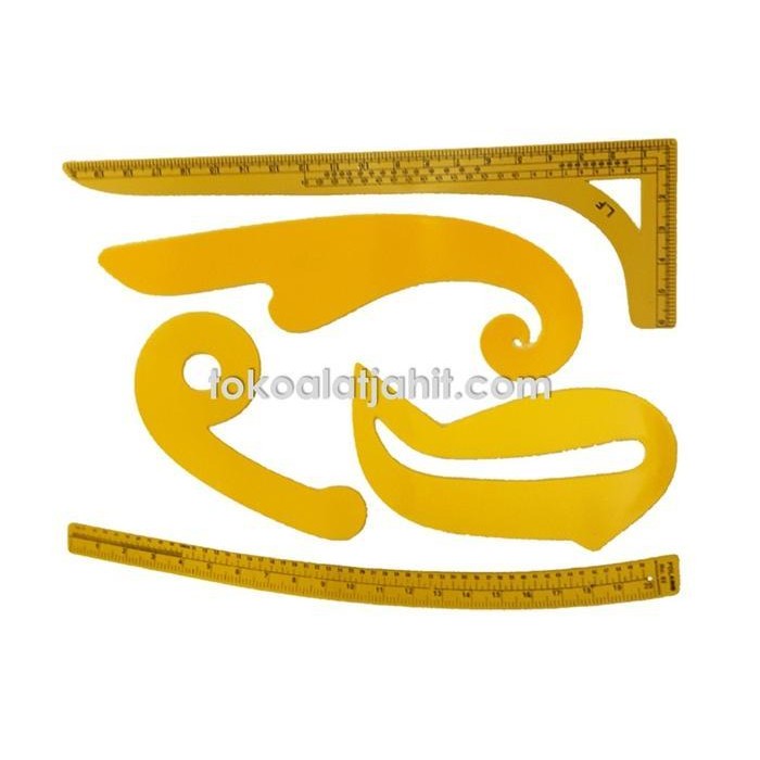 

Penggaris Jahit Pola Set - Tailor - Lengan - Pinggul -Siku - Kurva