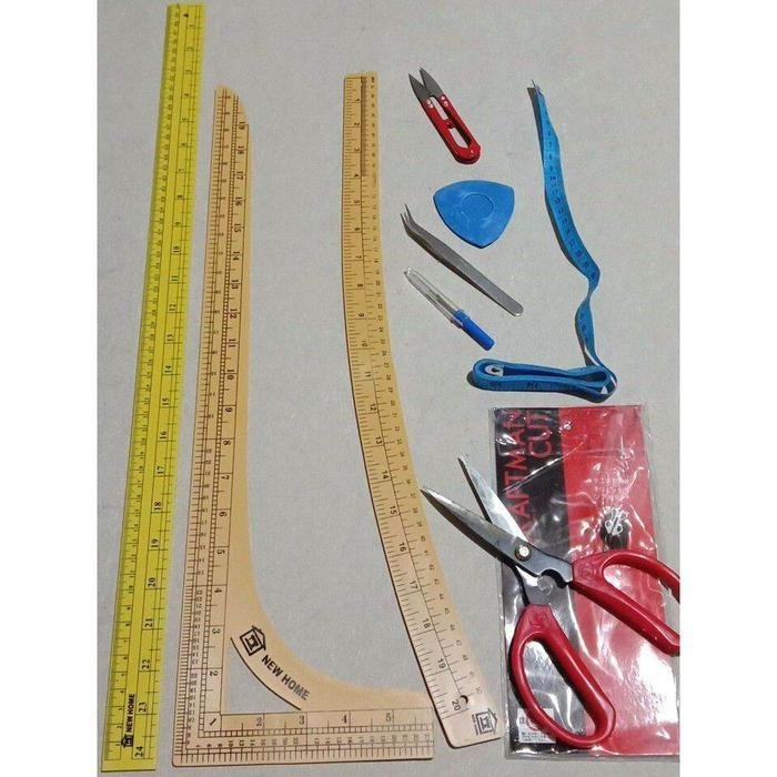 

Penggaris Pola Jahit Paket Isi 9 Jenis Alat Jahit Penggaris Pola Mesin Jahit