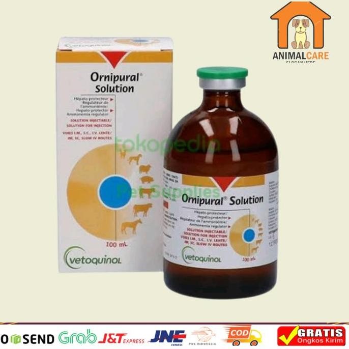 Ornipural Solution 100Ml Vitamin Ginjal Liver Anjing Kucing Best Co