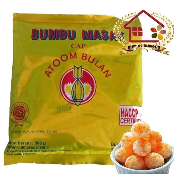 

(500 gr) ATOM BULAN Bumbu t Box Penyedap Rasa Cimol Cilok Bahan Makanan royko Asin Berat Food Halal