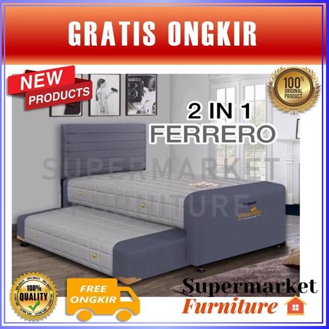 SPRING BED UNILAND ANAK 2IN1 / SORONG ANAK /2IN1 FERRERO