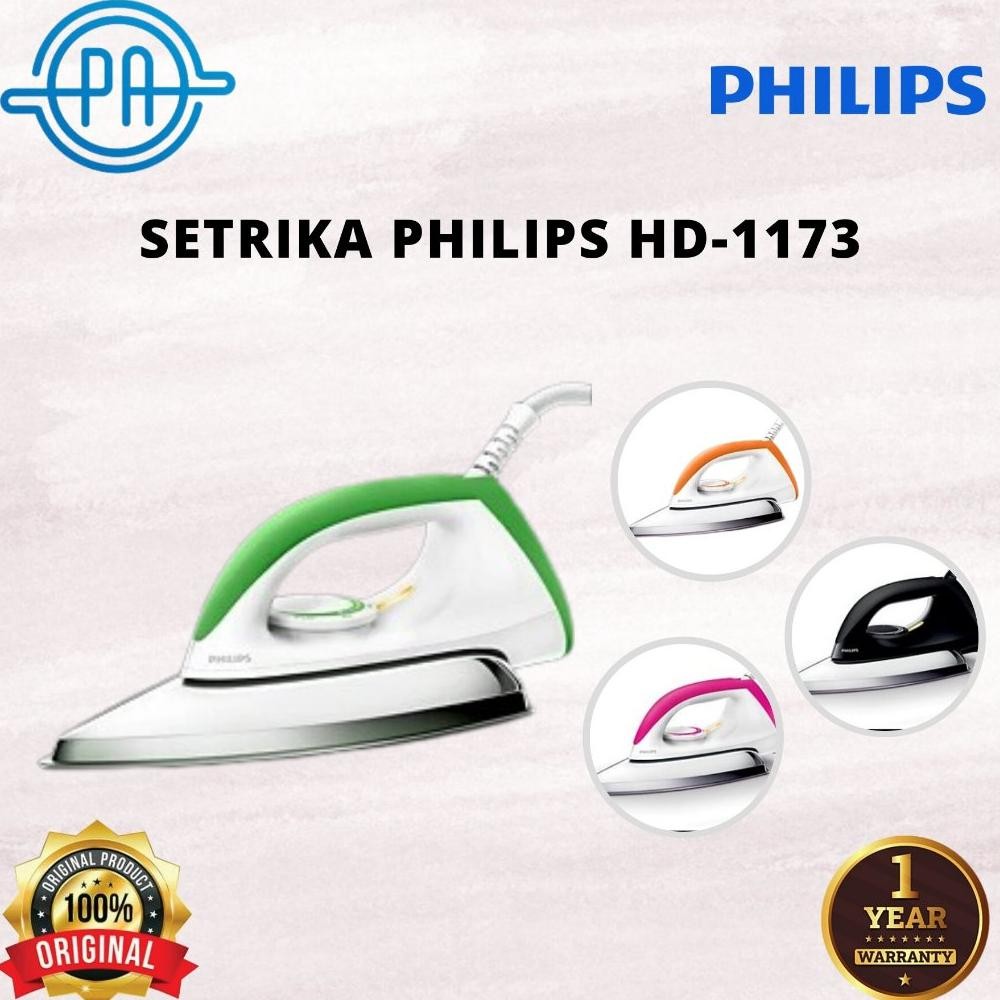 SETRIKA LISTRIK PHILIPS HD 1173 / HD1173 / HD-1173 GARANSI