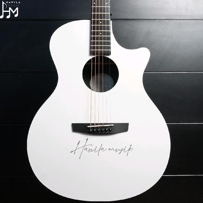 Gitar Akustik Enya X0 Ega White Guitar Acoustic Enya X0 Ega Wh With Bag Original