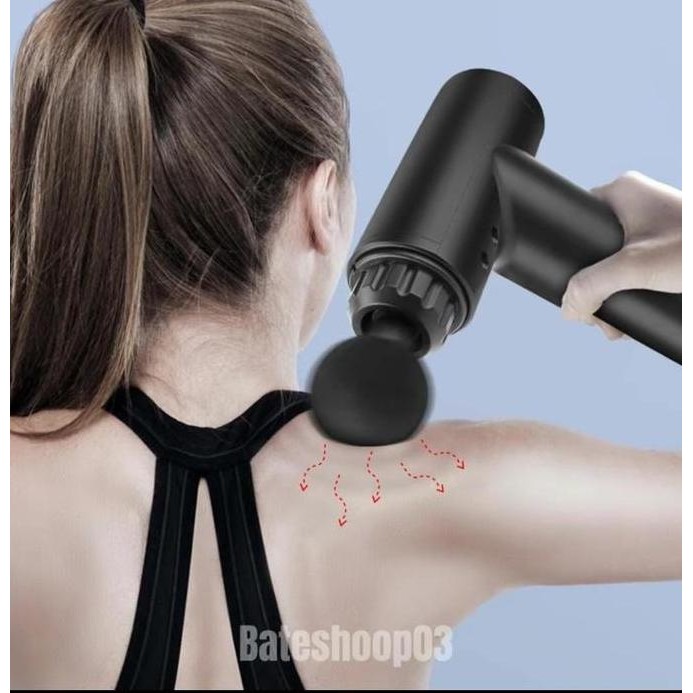 Original Massage Gun Pijat Elektrik Otomatis Alat Terapi Pijat Getar Otot Tubuh