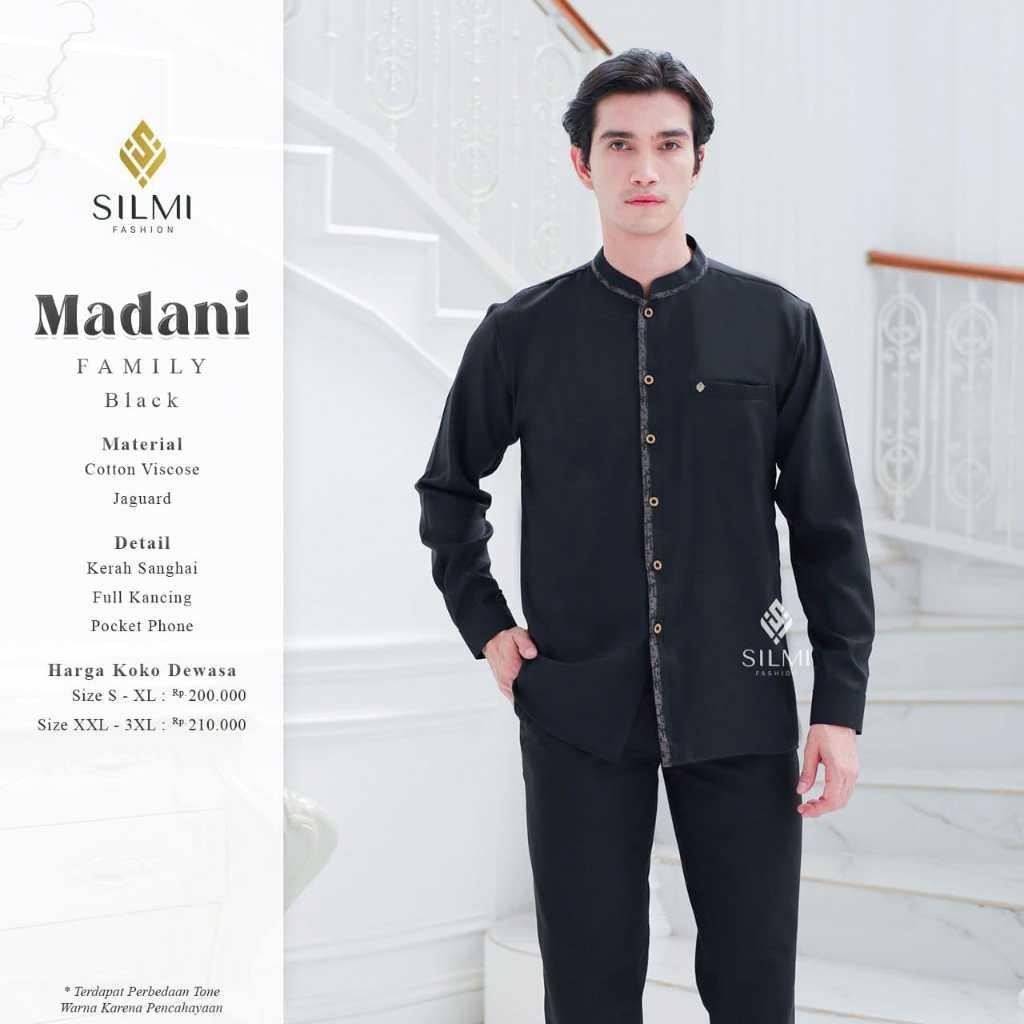 Bsh Sarimbit Silmi Madani Family Warna Putih Dan Hitam Gamis Putih Gamis Hitam Bahan Katun Baju Coup