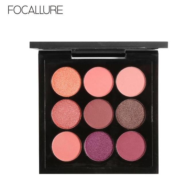 TERLARIS - FOCALLURE Nine Colors Eye Shadow Palette - 9 Warna Eyeshadow Palette