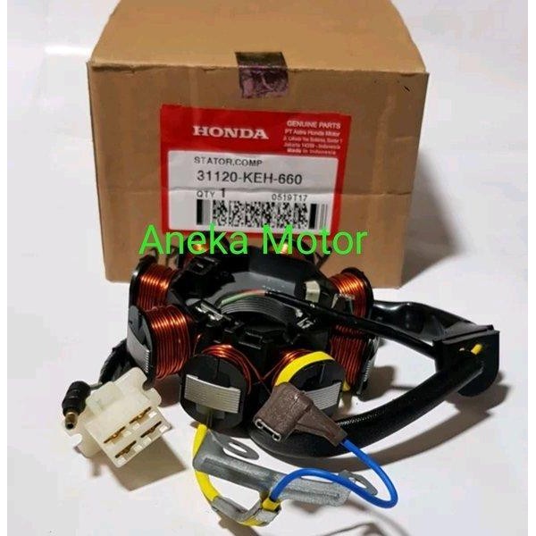 Spul Spull Spool Stator Comp Honda Megapro Double Stater 2002-2005 Original Dan Terpercaya