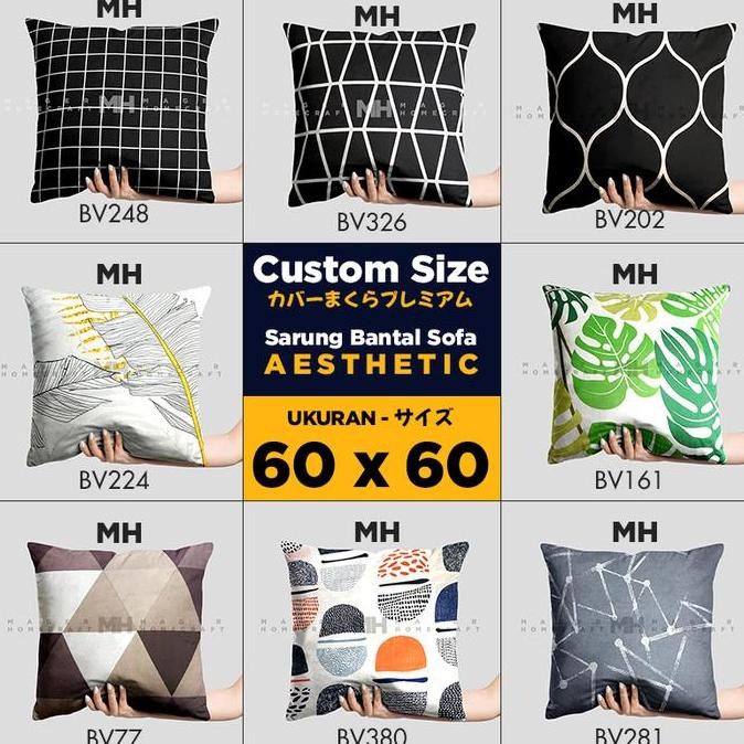 Sarung Bantal Sofa / Kursi - Uk. 60 x 60