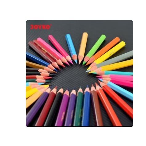 

WSS Pensil Warna 24 Warna Pendek Joyko (isi 24) Stationery Merah