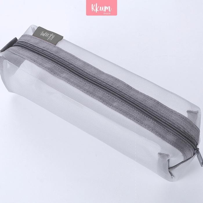 

WSS Kotak pensil korea pouch/ tempat pensil transparant simple bening/pencil case lucu