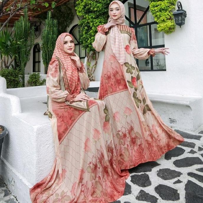 BSH Ayda Haliza Syari Gamis set ceruti motif