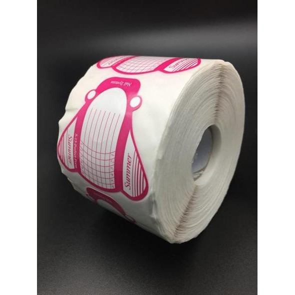 

BEBAS ONGKIR - Roll 00pcs White Tips Extension Forms Guide