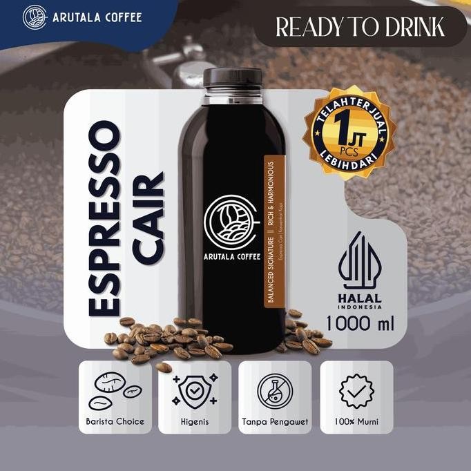 

Arutala Espresso Cair 1000 ML Siap Minum Barista Choice