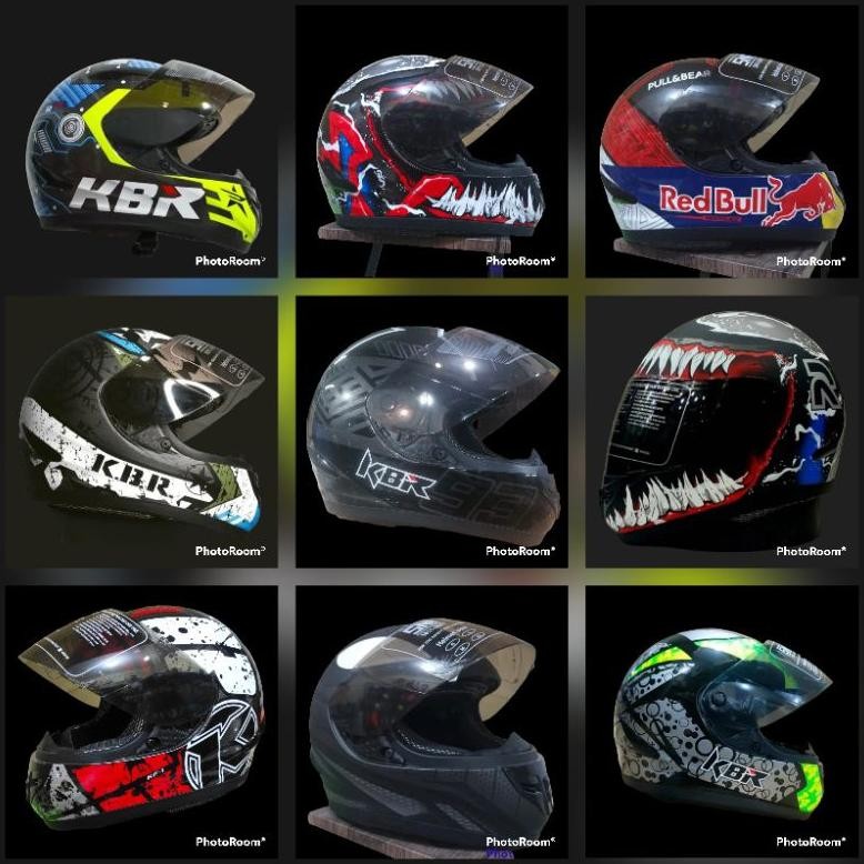 Helm Full Face Motif Redbull Terbaru Free Bonus Sticker Shoei/Kyt