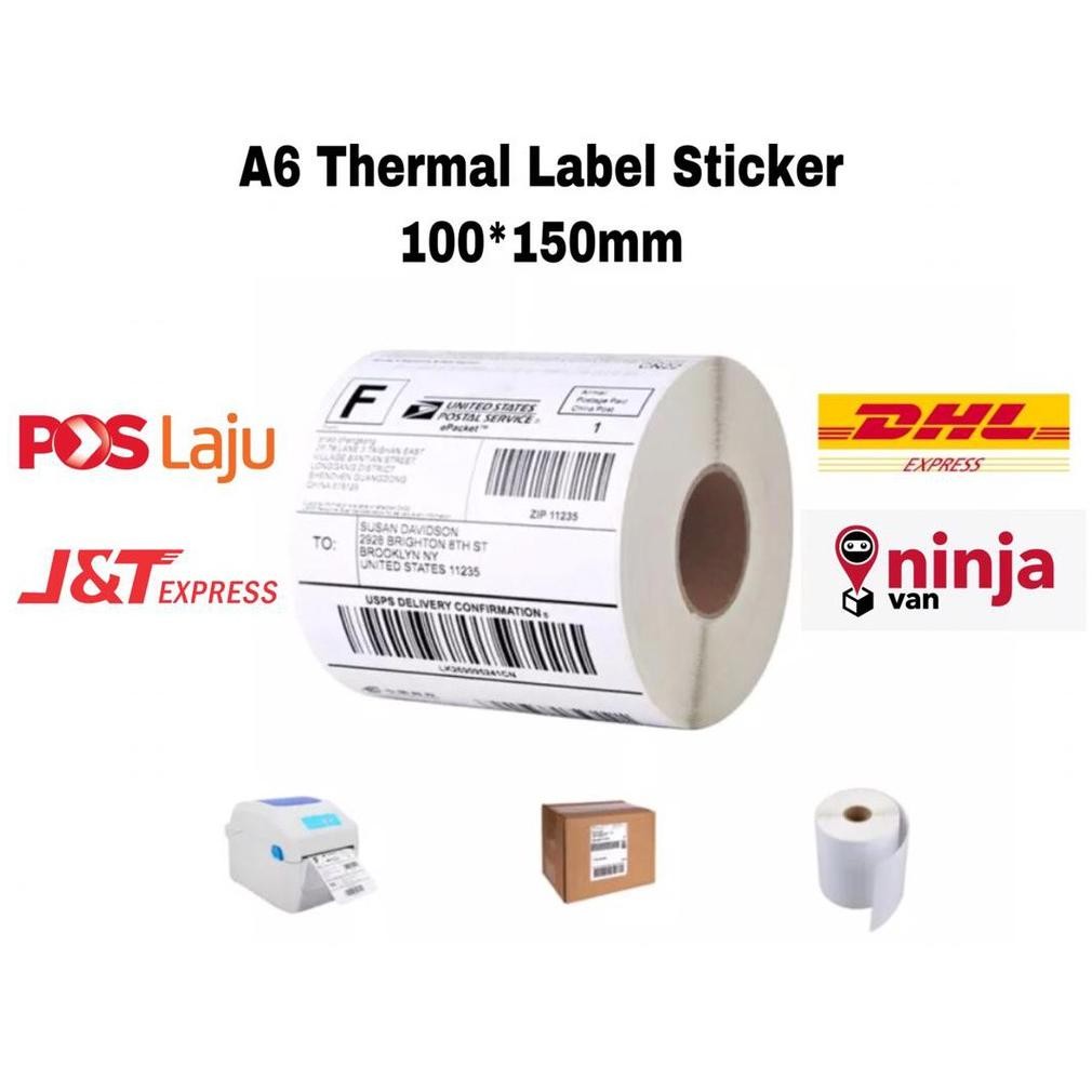 

Viral Label Thermal 100 X 150 Isi 500 Pcs Kertas Sticker Barcode A6 Termal Stiker 100X150Mm Awb Et-98