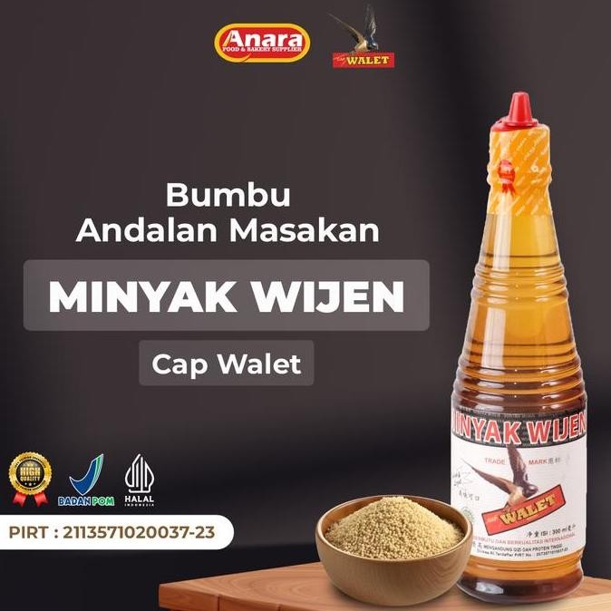 

Minyak Wijen Organik CAP WALET 300ml HALAL Non MSG Non Pengawet PENYEDAP MASAKAN Botol Herbal minyak goreng Bahan