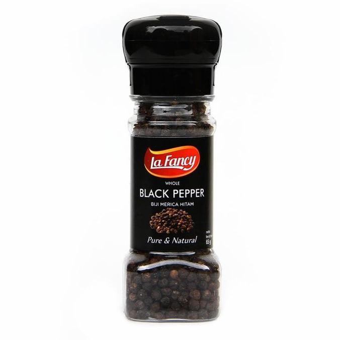 

lada merica hitam utuh whole black pepper with grinder la fancy 65