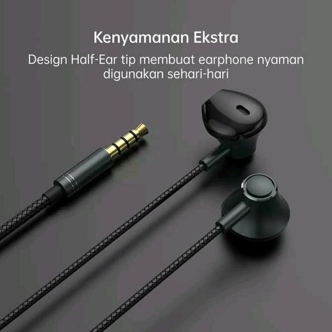 JB oase earphone headset handset handsfree w7 super bass original by oppo None