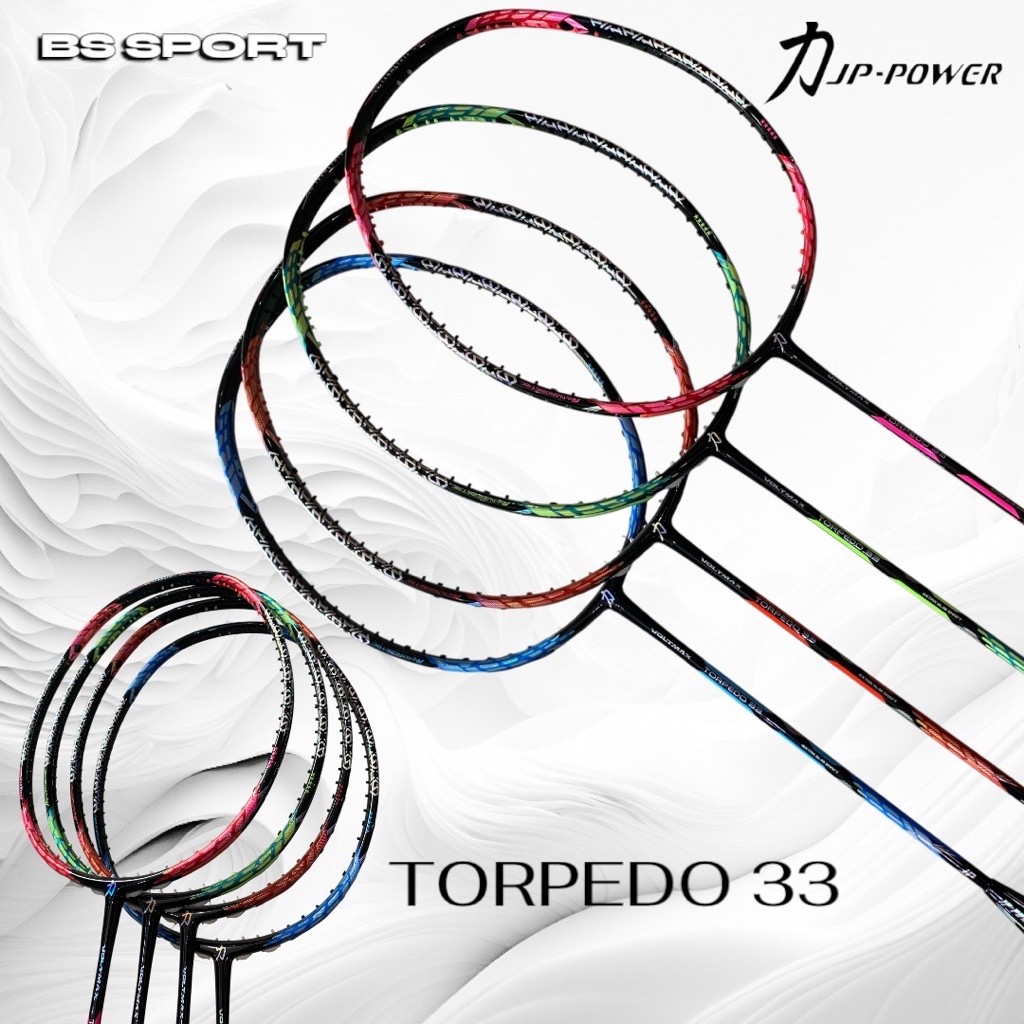 RAKET JP-POWER TORPEDO 33 35LBS RAKET BADMINTON JP-POWER ORIGINAL 100%