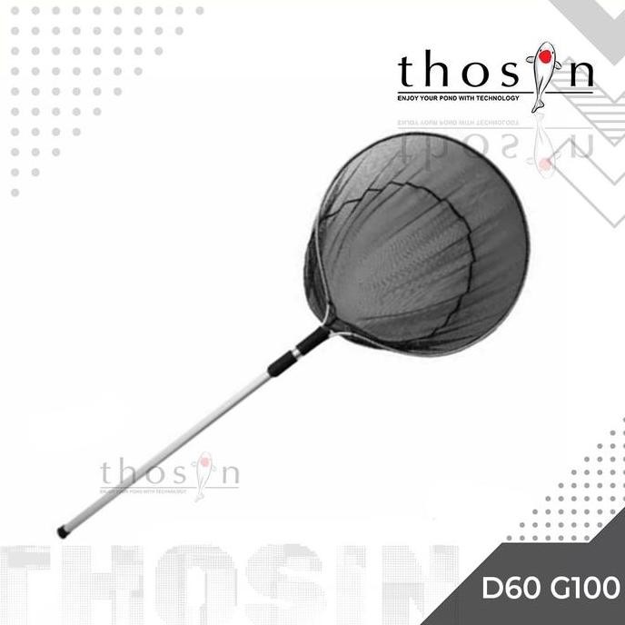 Jaring Serok Penangkap Ikan Koi Besar D60 Diameter 60 Cm Gagang 100 Cm