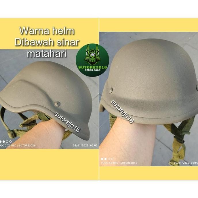Helm Tactical Pasgt Tempur Baja Bahan Kevlar Original Jatah Tni