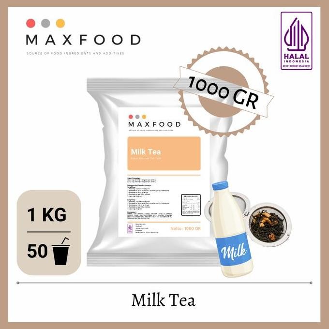 

Maxfood - Milk Tea Powder Drink / Bubuk Minuman Rasa Teh Susu